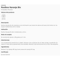 Infusión rooibos naranja JOSENEA, caja 20 g