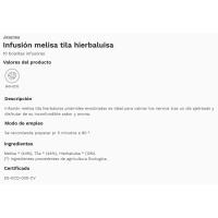 JOSENEA melisa, ezki eta mendafin infusioa, kutxa 20 g