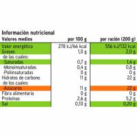 Yogur líquido sabor melocotón-maracuyá EROSKI, botella 1 kg