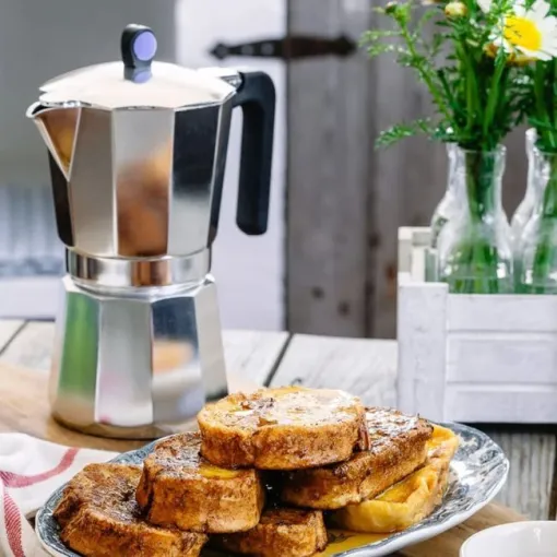 Cafetera Italiana de  aluminio forjado, para todo tipo de cocinas, Ø10 cm, Induction-Express MONIX, 9 tazas