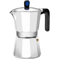 Cafetera Italiana de  aluminio forjado, para todo tipo de cocinas, Ø12 cm, Induction-Express MONIX, 12 tazas
