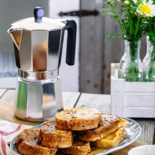 Cafetera Italiana de aluminio forjado, para todo tipo de cocinas, Ø12 cm, Induction-Express MONIX, 12 tazas