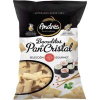 Bocadito de pan cristal con aceite de oliva ANDRÉS, bolsa 130 g Bocadito de pan cristal con aceite de oliva ANDRÉS, bolsa 130 g