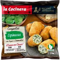 Croquetas artesanas de espinaca LA COCINERA, bolsa 400 g
