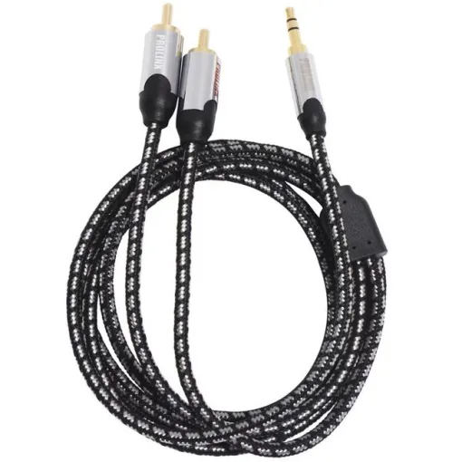 Cable de audio Jack 3.5mm (M) a 2 RCAs (M) MJ4-A PROLINX, 1 m