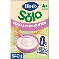Papilla de cereales sin gluten HERO, caja 340 g