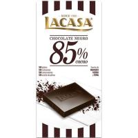 Chocolate 85% cacao LACASA, tableta 100 g