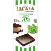 Chocolate 70% con menta LACASA, tableta 100 g