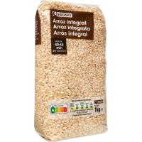 Arroz integral EROSKI, paquete 1 kg