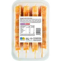 Pincho de pollo adobado ranchero EROSKI, bandeja 360 g