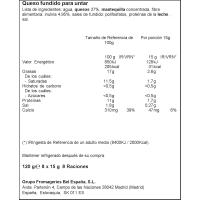 Queso sin lactosa LA VACA QUE RIE, 8 porciones, caja 120 g