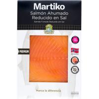 Salmón ahumado reducido en sal MARTIKO, sobre 80 g