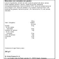 SCHAR Fette biscottate cereali glutenik gabe, paketea 260 g