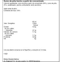 Zumo de piña 100% Premium GRANINI, botella 1 litro