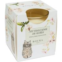 Vela perfumada neutralizador de olor para gato ROURA, pack 1 ud.