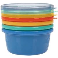 Recipiente hermético, 4 colores, 240 ml, edad: +3 meses NUBY, pack 4 uds