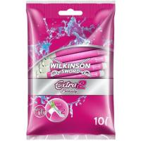 WILKINSON Extra 2 erabili eta botatzeko aitzurra, poltsa 10 ale