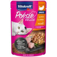 Pechuga de pavo en salsa para gato VITAKRAFT Poesie, sobre 85 g