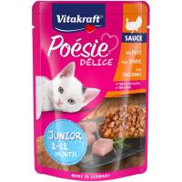 Alimento junior con pavo para gato VITAKRAFT Poesie, sobre 85 g