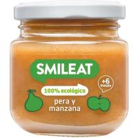 Tarrito de pera-manzana ecológico SMILEAT, tarro 130 g