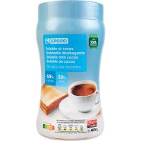 Soluble de cacao sin azúcares añadidos EROSKI, bote 400 g Soluble de cacao sin azúcares añadidos EROSKI, bote 400 g