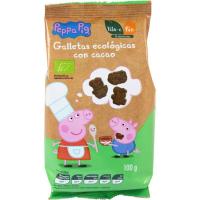 Galleta ecológica con cacao Peppa Pig bio MAXIES, paquete 100 g