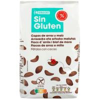 Pétalos de chocolate sin gluten EROSKI, bolsa 400 g Pétalos de chocolate sin gluten EROSKI, bolsa 400 g