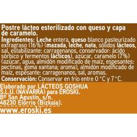 Postre de queso de leche de Pirineos EROSKI, pack 2x125 g