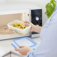 Hermético de plástico rectangular, apto microondas MasterSeal TEFAL , 550 ml