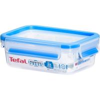 Hermético de plástico rectangular, apto microondas MasterSeal TEFAL , 550 ml