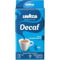 Café molido natural descafeinado LAVAZZA, paquete 250 g