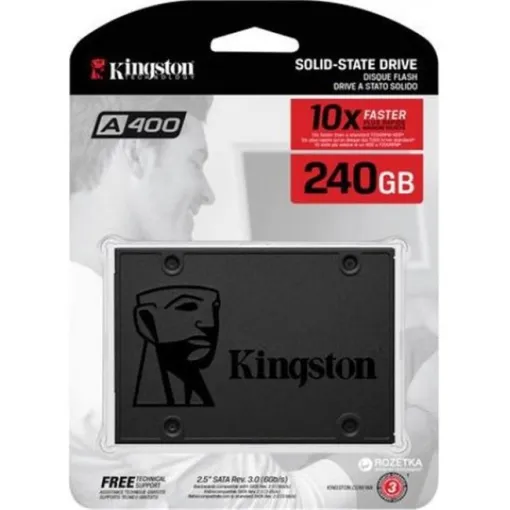 Disco duro sólido interno de 2,5", 240 GB, A400 KINGSTON Disco duro sólido interno de 2,5", 240 GB, A400 KINGSTON