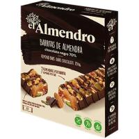 Barrita de chocolate negro 70% EL ALMENDRO, 4 uds., caja 100 g
