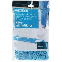 Mopa hilos microfibra EROSKI, recambio 1 ud