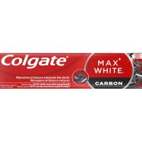 COLGATE MAX WHITE hortzetako ikatz pasta, tutua 75 ml