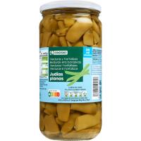 Judía verde sin sal añadida EROSKI, frasco 350 g Judía verde sin sal añadida EROSKI, frasco 350 g