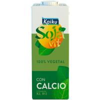 Bebida de soja enriquecida con calcio KAIKU, brik 1 litro Bebida de soja enriquecida con calcio KAIKU, brik 1 litro