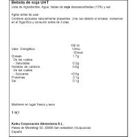 Bebida de soja sin azúcares añadidos KAIKU, brik 1 litro
