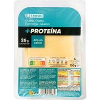 Queso 34 g Protein EROSKI, lonchas, bandeja 150 g Queso 34 g Protein EROSKI, lonchas, bandeja 150 g