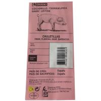 Chuletillas de cochinillo EROSKI, bandeja aprox. 450 g