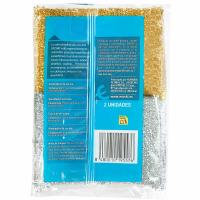 Almohadilla metálica EROSKI, pack 2 uds.