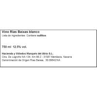 Albariño D.O. Rías Baixas FAUSTINO RIVERO, botella 75 cl