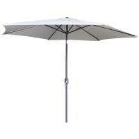 Sombrilla aluminio con manivela y orientador, poliéster, sin base, 295x232 cm Sombrilla aluminio con manivela y orientador, poliéster, sin base, 295x232 cm