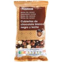 Grageas de chocolate cereales mix EROSKI, bolsa 160 g