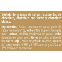 Grageas de chocolate cereales mix EROSKI, bolsa 160 g
