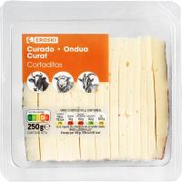 Queso curado cortado EROSKI, cuña 250 g