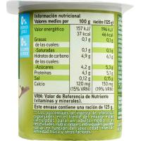 Bífidus 0% vainilla EROSKI, pack 4x125 g