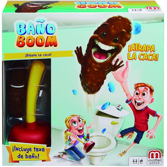 Juego Baño boom, ¡Atrapa la Caca!, edad rec: +5 años MATTEL GAMES