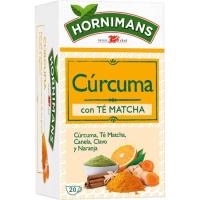 Infusión cúrcuma con té matcha HORNIMANS, caja 20 sobres