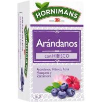 Infusión arándanos con hibisco HORNIMANS, caja 20 sobres